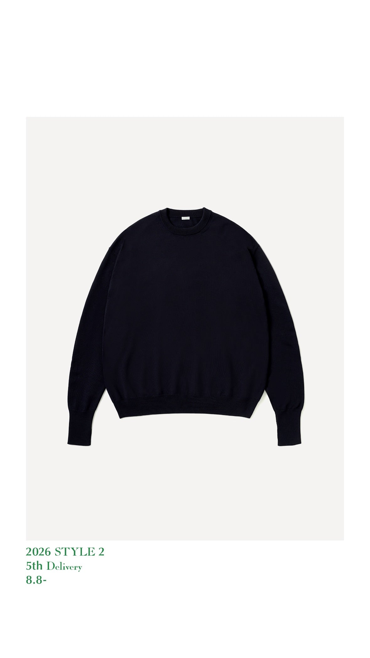 A.PRESSE 26AW Wool Knit Crew Neck Sweater