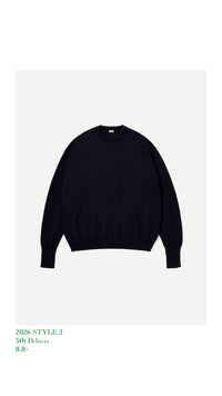A.PRESSE 26AW Wool Knit Crew Neck Sweater