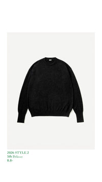A.PRESSE 26AW Wool Knit Crew Neck Sweater