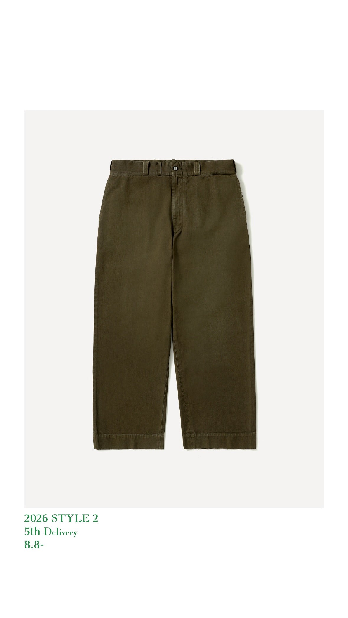 A.PRESSE 26AW Vintage Twill Work Pants