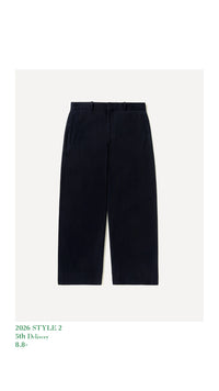 A.PRESSE 26AW Cotton Silk Twill Wide Trousers