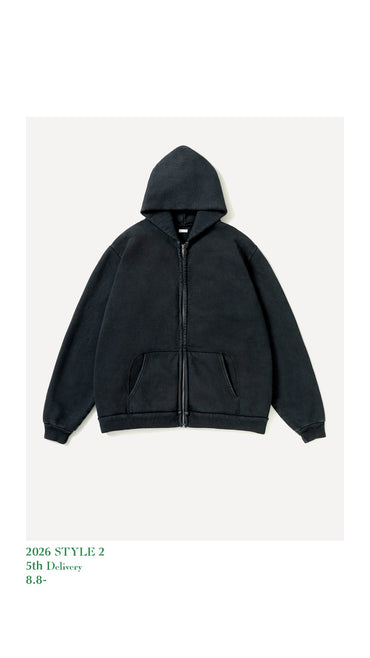 A.PRESSE 26AW Vintage Zip Sweat Hoodie