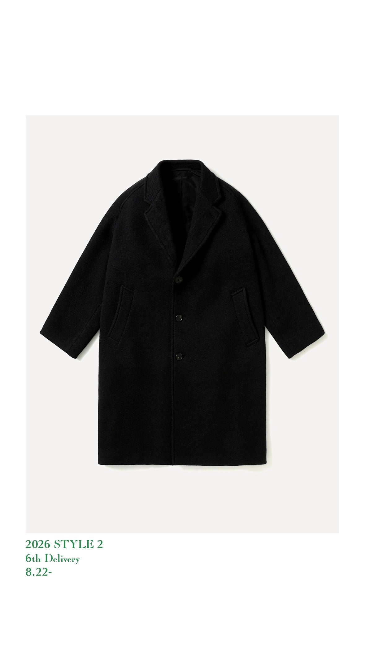 A.PRESSE 26AW Cashmere Alpaca Chester Coat