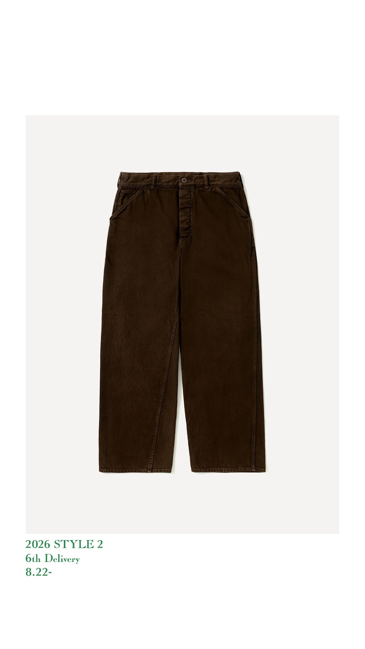 A.PRESSE 26AW Vintage Denim Work Pants