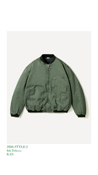 A.PRESSE 26AW Vintage Silk Air Force Jacket