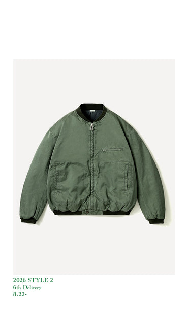 A.PRESSE 26AW Vintage Silk Air Force Jacket