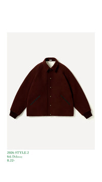 A.PRESSE 26AW High Twist Cashmere Melton Coach Jacket