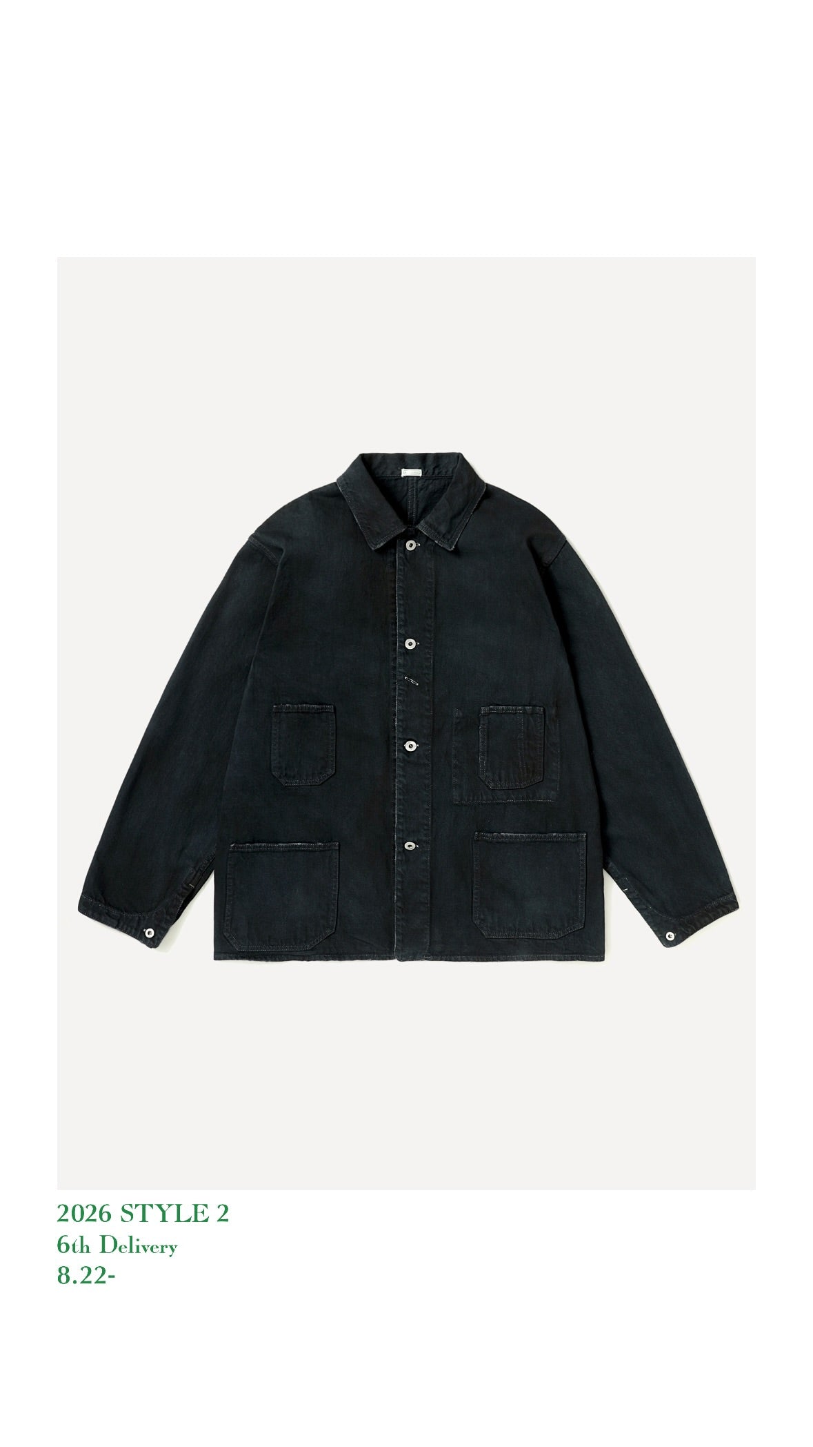 A.PRESSE 26AW Vintage Denim Chore Jacket