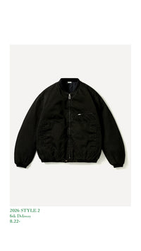 A.PRESSE 26AW Vintage Silk Air Force Jacket