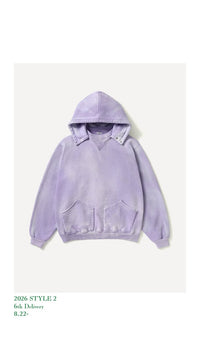 A.PRESSE 26AW Vintage Attached Snap Hood Sweat Parka