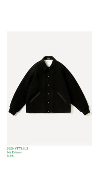 A.PRESSE 26AW High Twist Cashmere Melton Coach Jacket