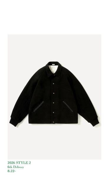 A.PRESSE 26AW High Twist Cashmere Melton Coach Jacket