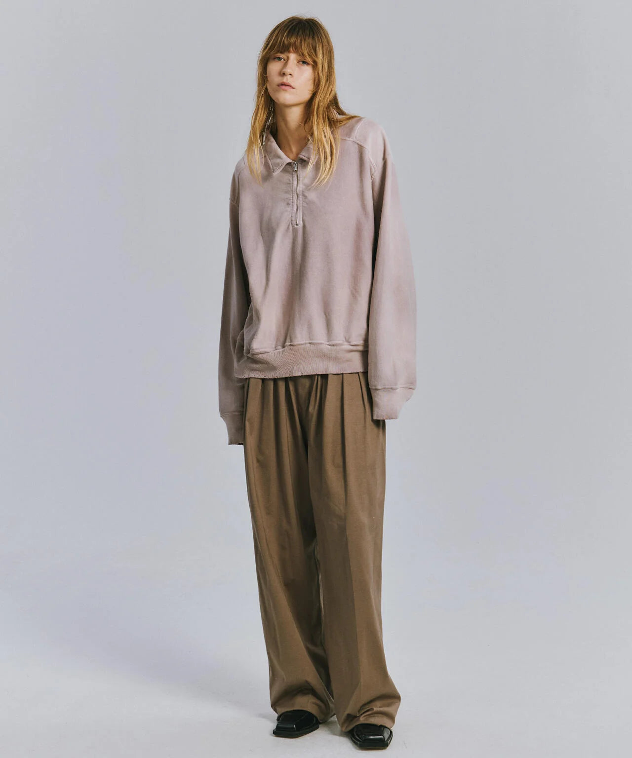 ANCELLM 26AW FLEECE-LINED SWEAT PULLOVER