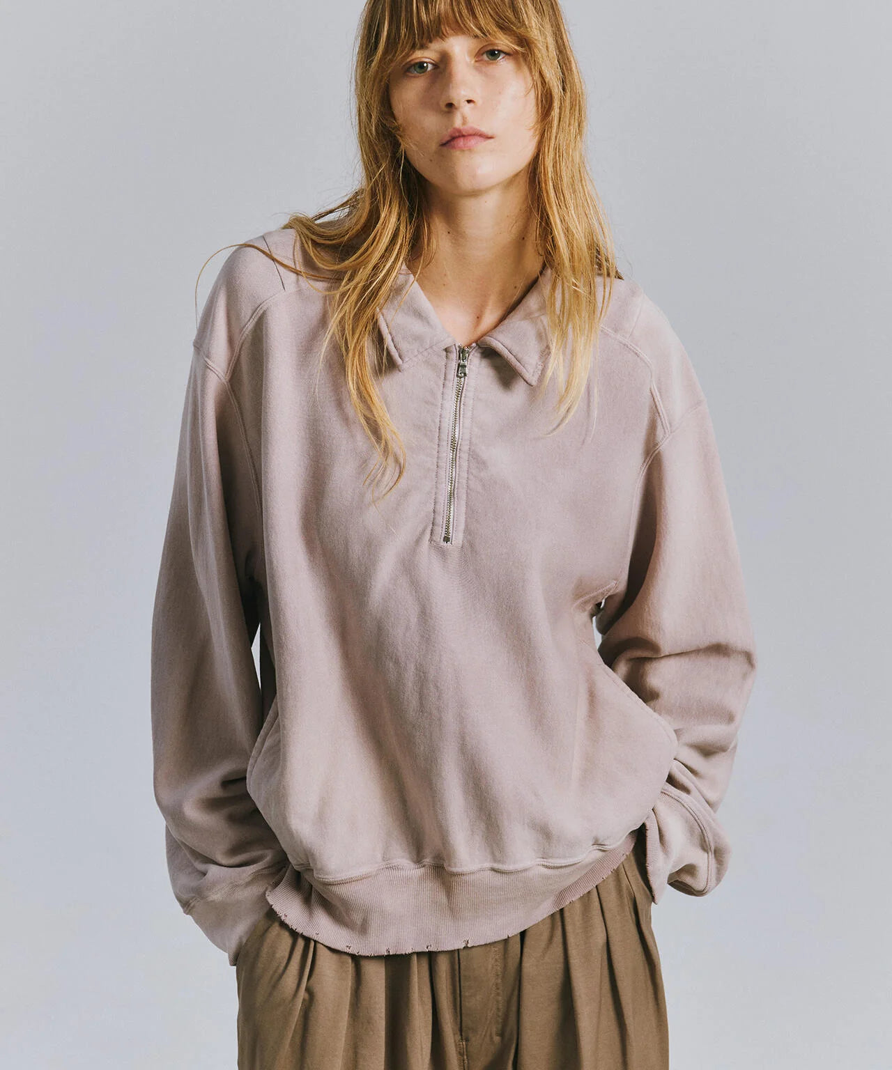 ANCELLM 26AW FLEECE-LINED SWEAT PULLOVER