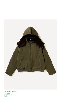 A.PRESSE 26AW Vintage WW2 US Navy Deck Hooded Jacket