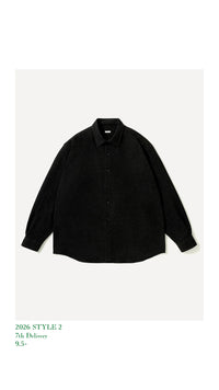 A.PRESSE 26AW Wool Regular Collar Shirt