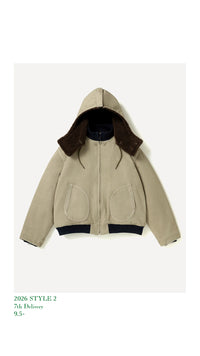 A.PRESSE 26AW Vintage WW2 US Navy Deck Hooded Jacket
