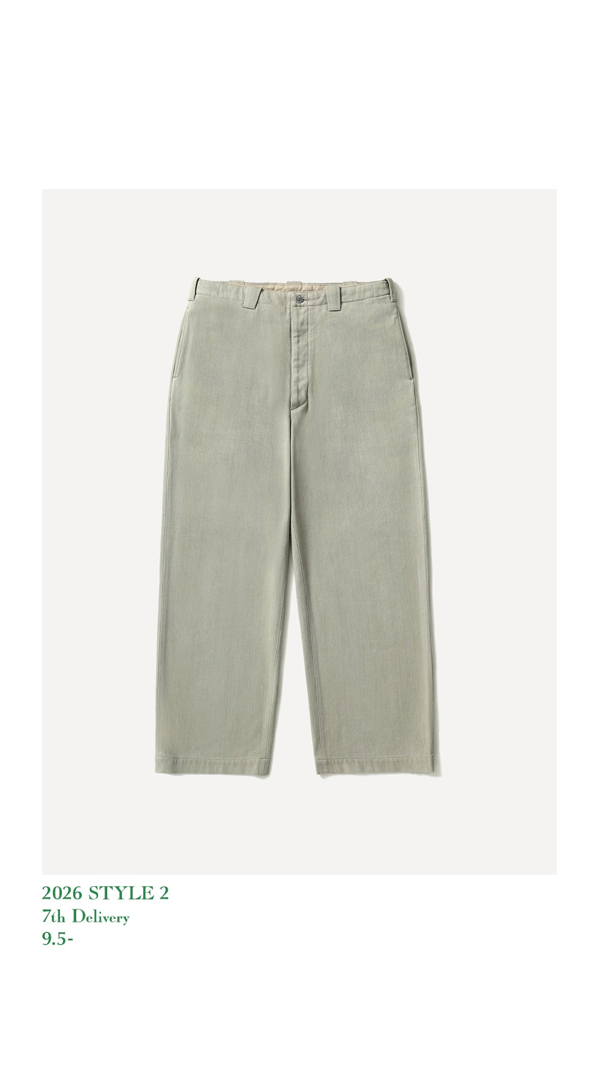 A.PRESSE 26AW Silk Nep Trousers