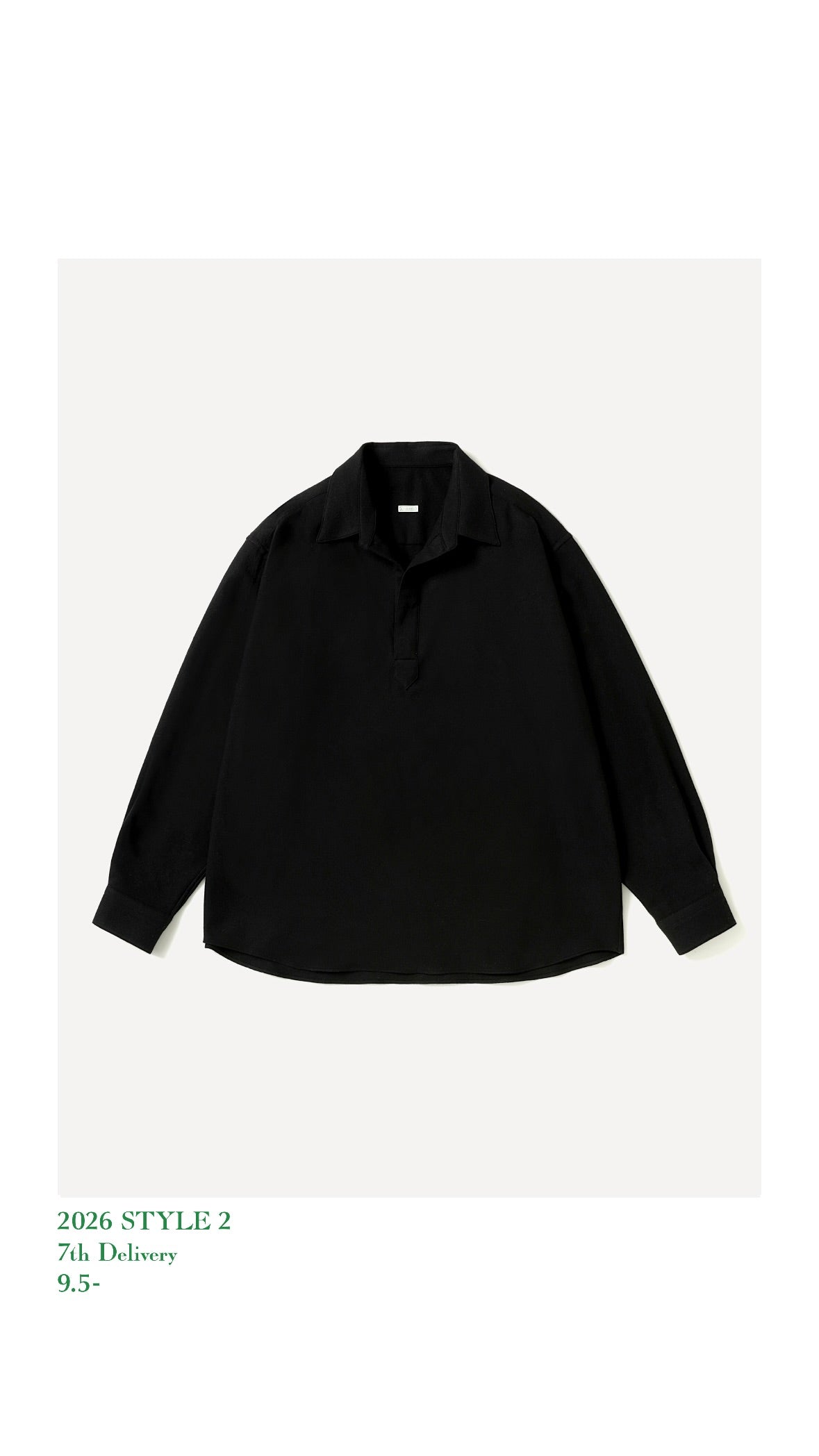A.PRESSE 26AW Wool Skipper Shirt