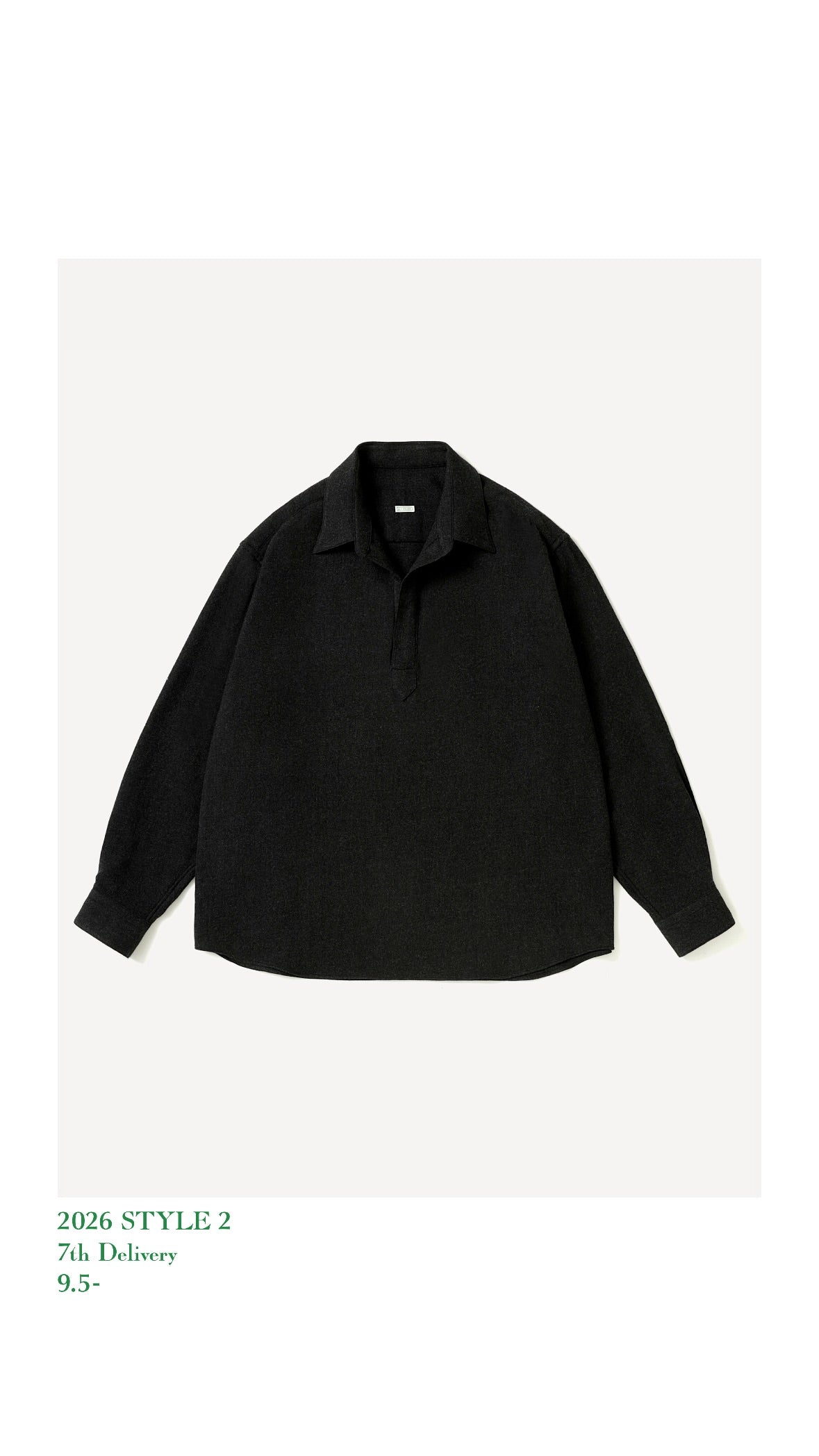 A.PRESSE 26AW Wool Skipper Shirt