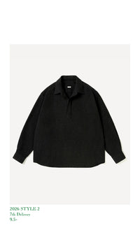 A.PRESSE 26AW Wool Skipper Shirt