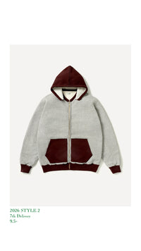 A.PRESSE 26AW Vintage Attached Hood Zip Parka