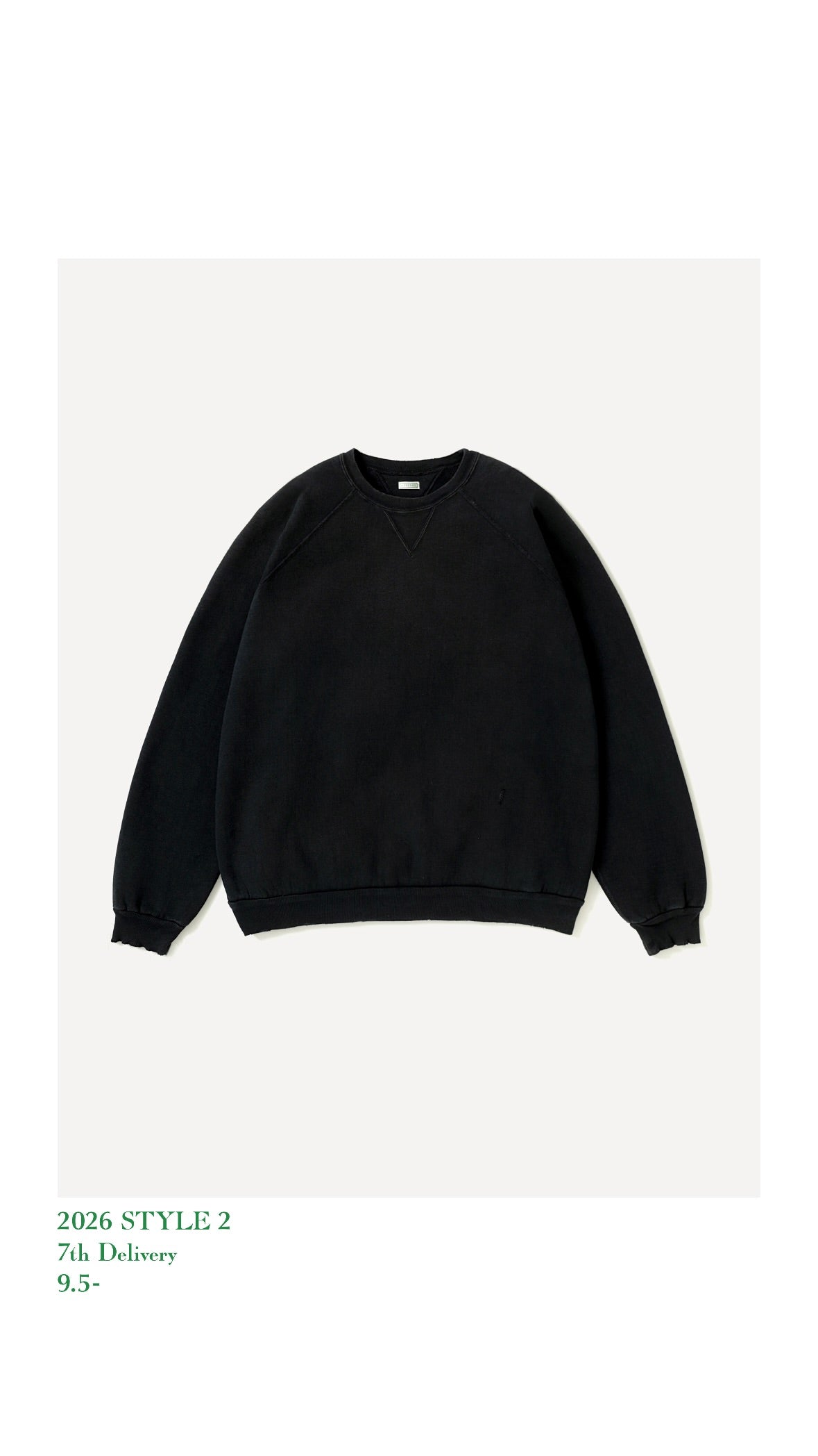 A.PRESSE 26AW Vintage Double V Sweatshirt