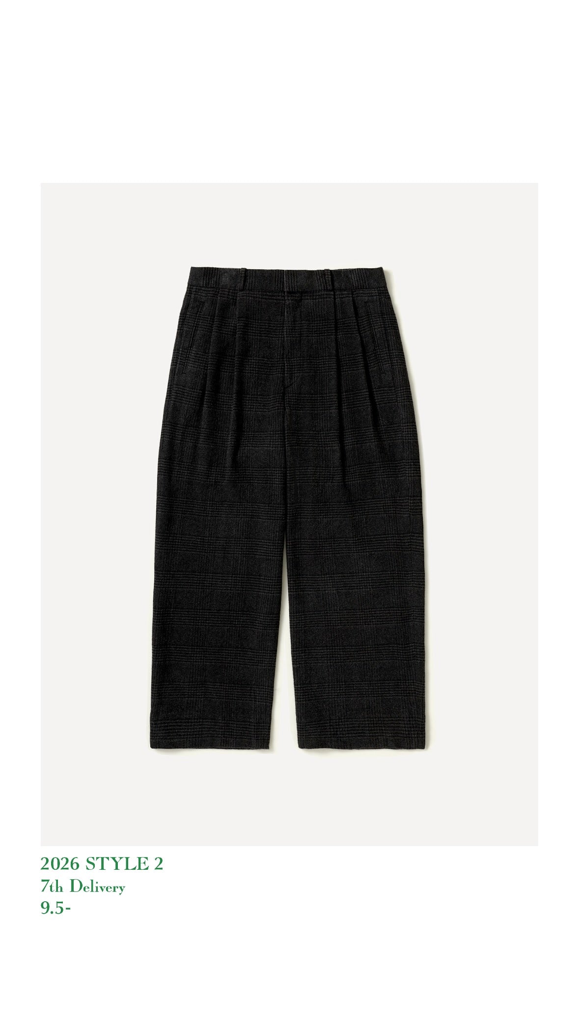 A.PRESSE 26AW Washed Cashmere Silk Trousers
