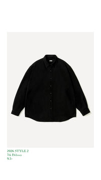 A.PRESSE 26AW Wool Regular Collar Shirt