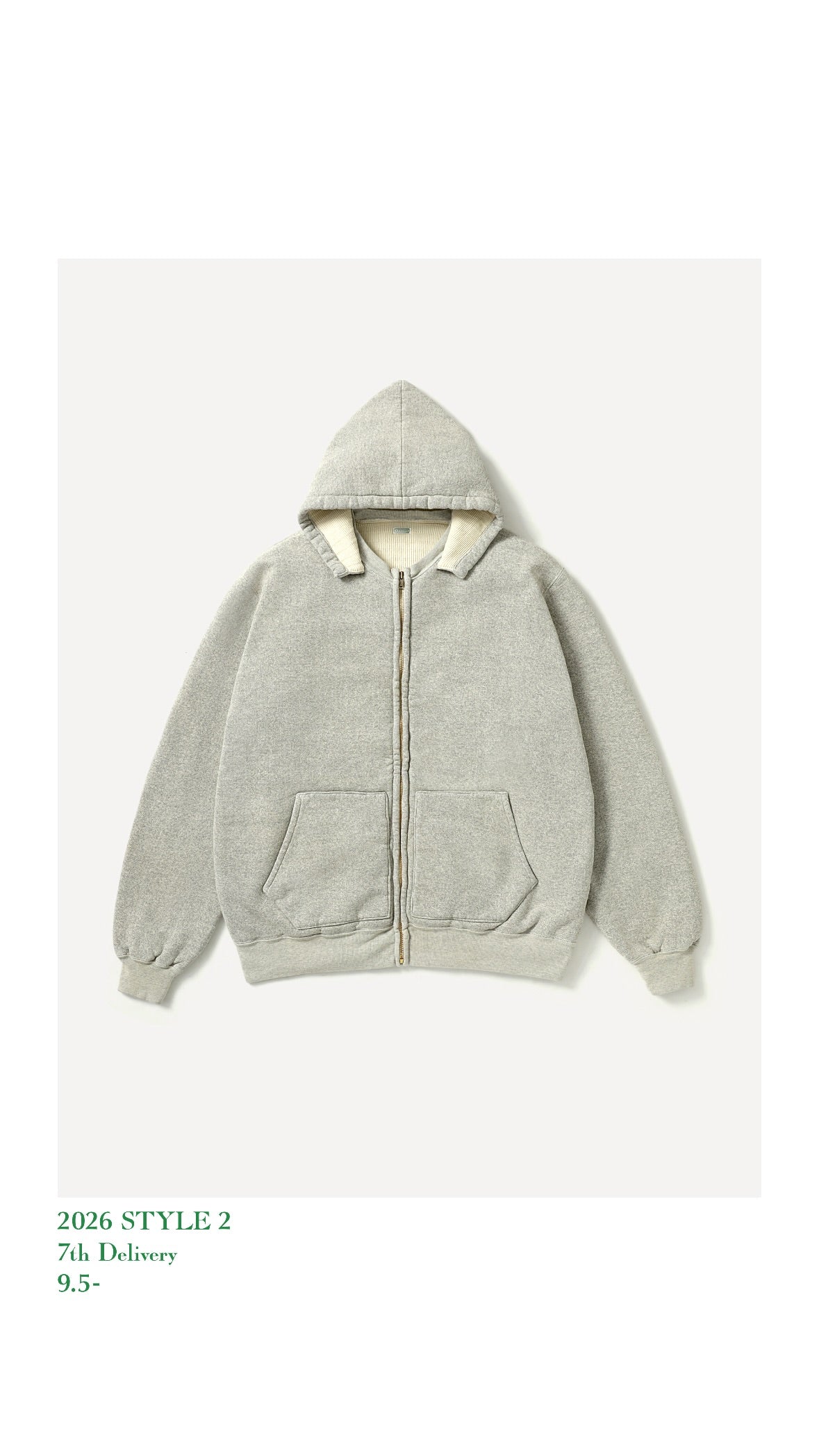 A.PRESSE 26AW Vintage Attached Hood Zip Parka