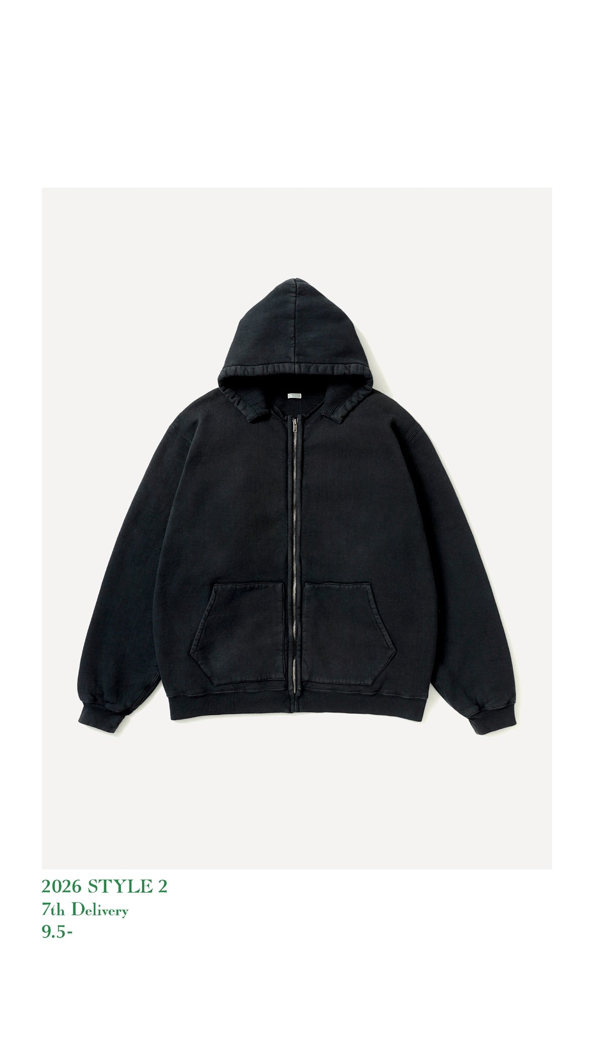 A.PRESSE 26AW Vintage Attached Hood Zip Parka