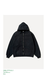 A.PRESSE 26AW Vintage Attached Hood Zip Parka