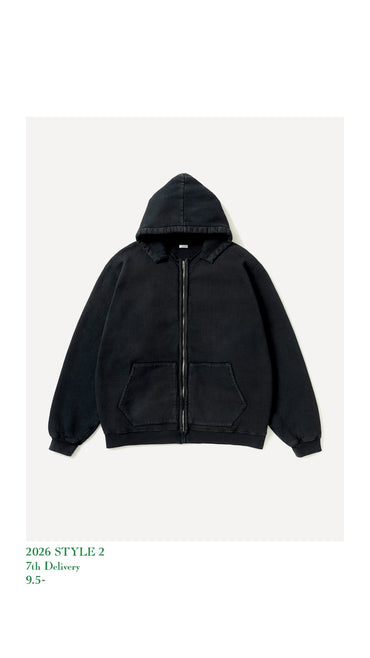 A.PRESSE 26AW Vintage Attached Hood Zip Parka