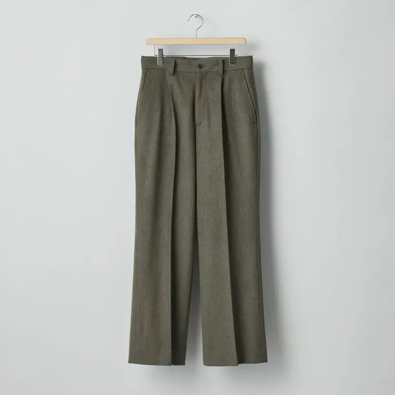 ssstein 25AW Wool Doeskin Flare Trousers