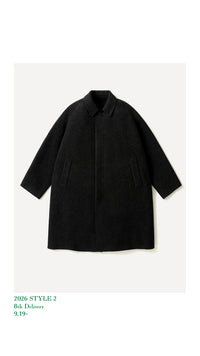 A.PRESSE 26AW Cashmere Melton Long Coat