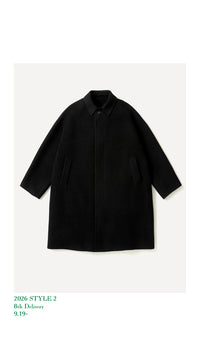 A.PRESSE 26AW Cashmere Melton Long Coat