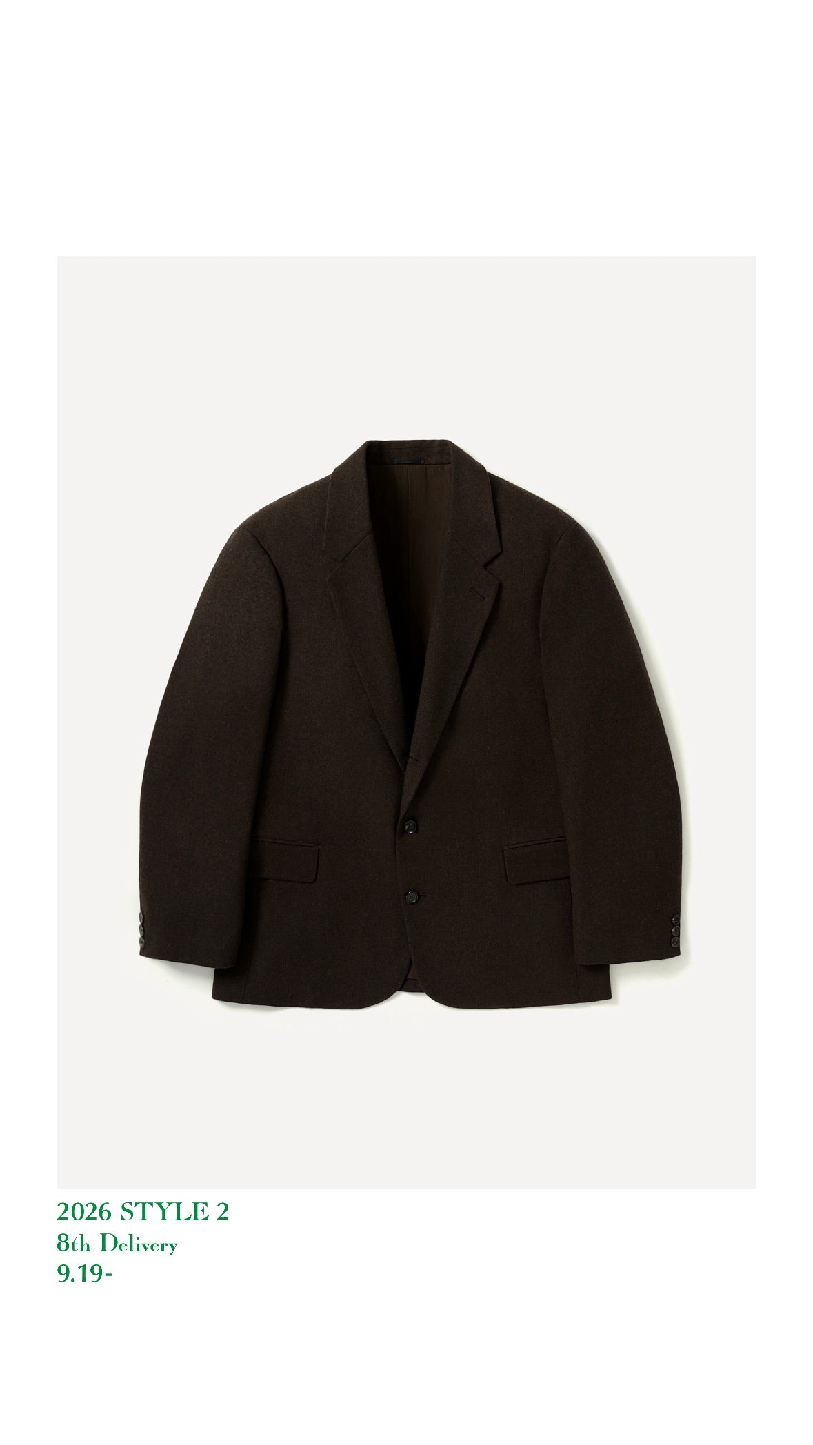 A.PRESSE 26AW Wool Flannel Jacket