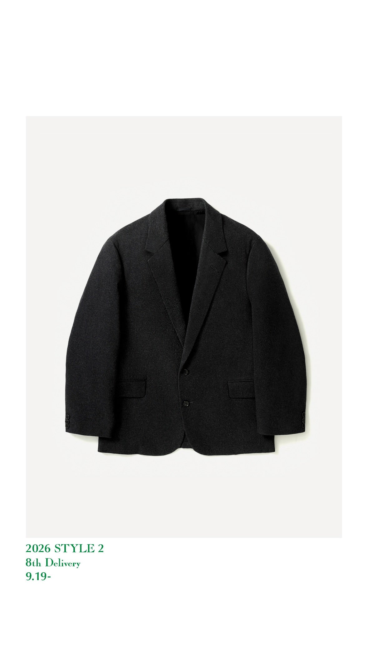 A.PRESSE 26AW Wool Flannel Jacket