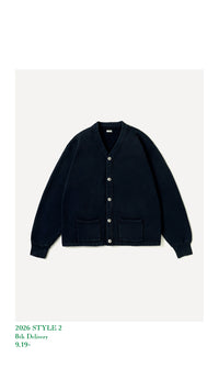 A.PRESSE 26AW Vintage Sweat Cardigan