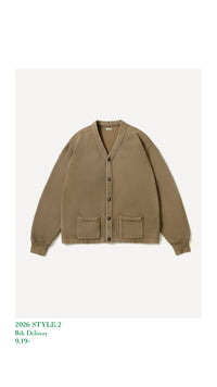 A.PRESSE 26AW Vintage Sweat Cardigan