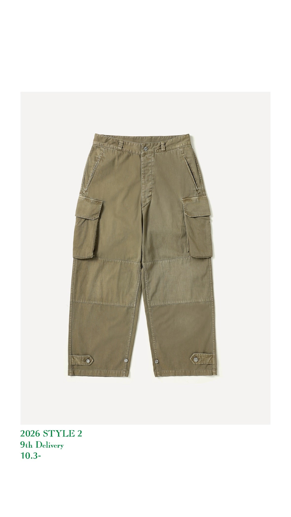 A.PRESSE 26AW Vintage FA HBT M-47 Pants