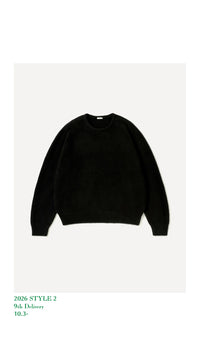 A.PRESSE 26AW Brushed Cashmere Middle Gauge Pullover Sweater