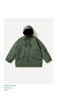A.PRESSE 26AW Vintage Silk Custom N-3B Flight Jacket