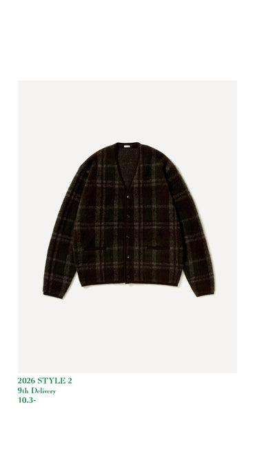 A.PRESSE 26AW Brushed Cashmere Middle Gauge Cardigan