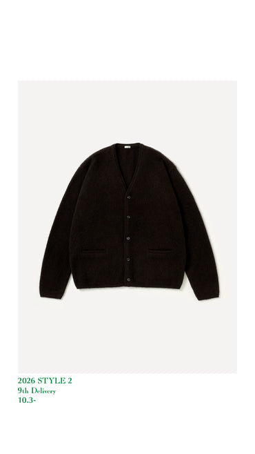 A.PRESSE 26AW Brushed Cashmere Middle Gauge Cardigan