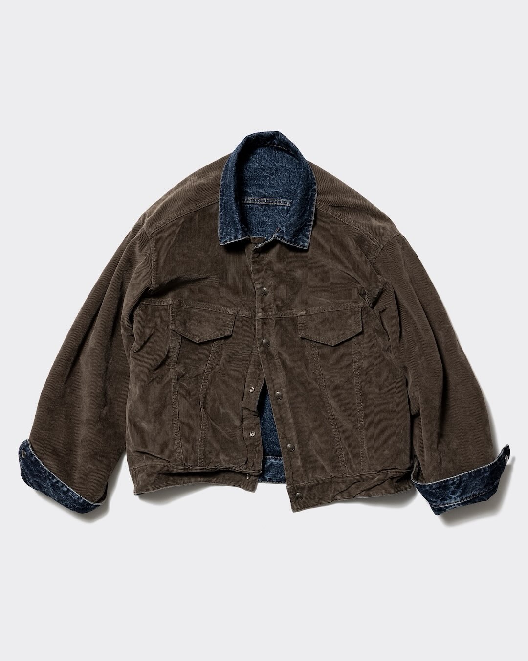 Unlikely 26AW Reversible Trucker Jacket