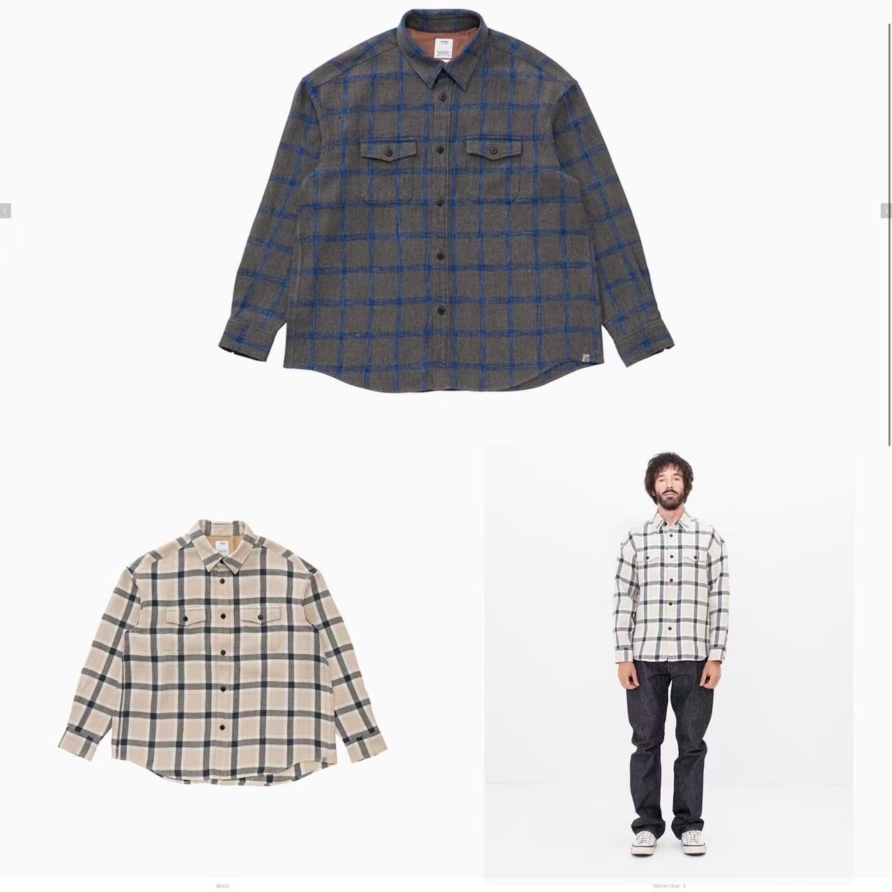 visvim 25SS LUMBER CHECK L/S