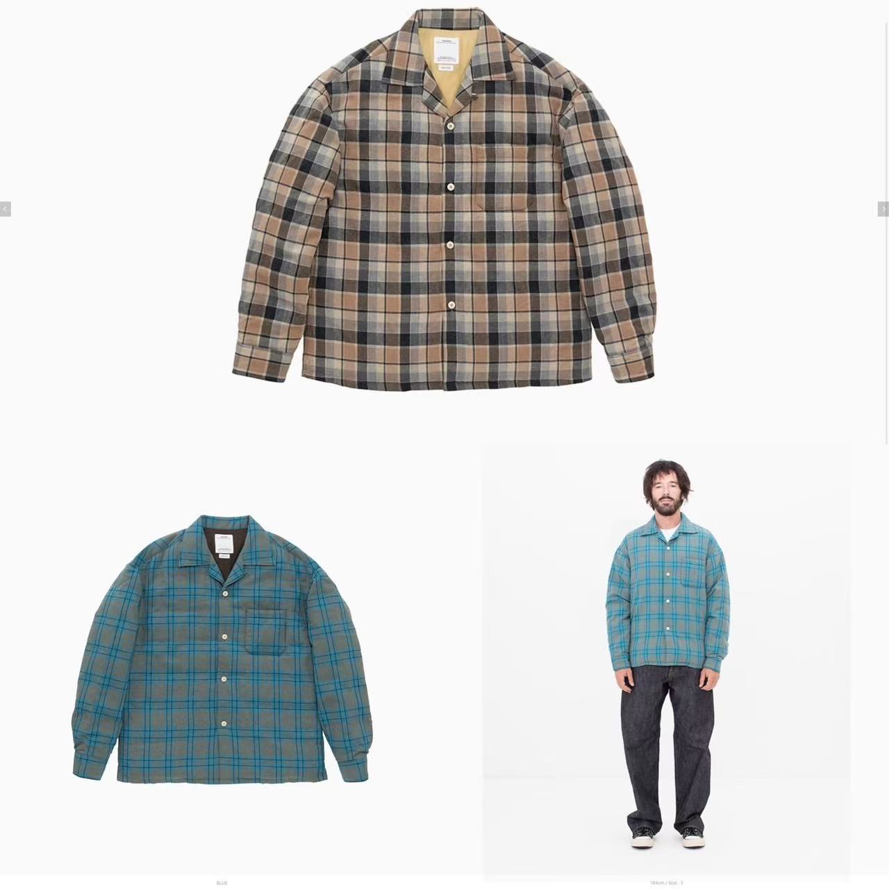 visvim 25SS KEESEY CHECK DOWN JKT