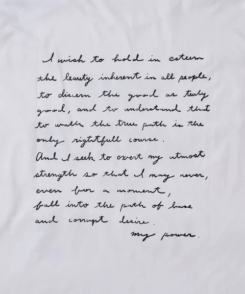 CANTATE 26AW WORLD IS YOURS Tee (Cartoon Letter)