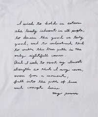 CANTATE 26AW WORLD IS YOURS Tee (Cartoon Letter)